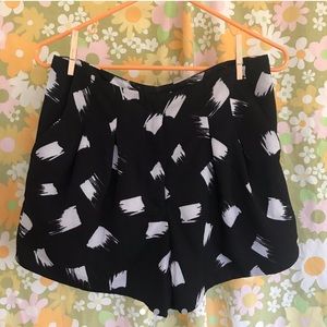 vintage black & white shorts